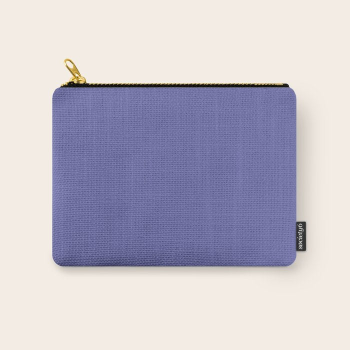 Veri Peri Solid Color Plain Perowinkle Blue Modern Abstract  Carry All Pouch Gallery Image 1