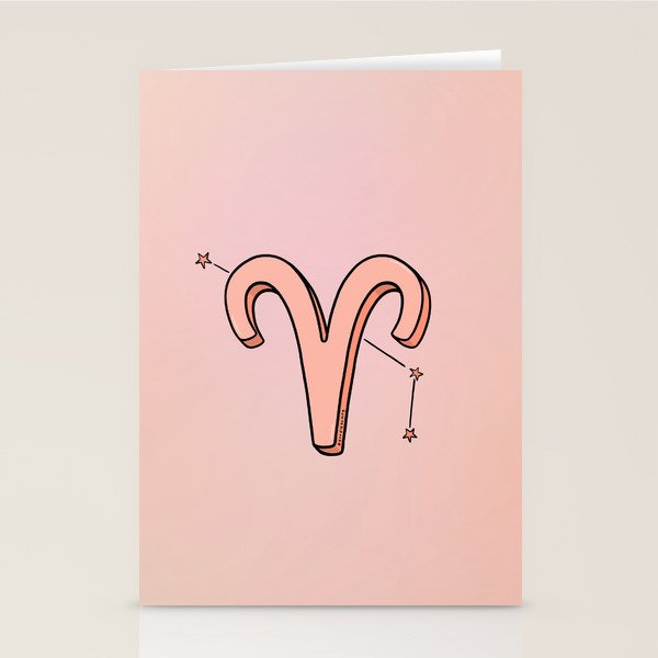 Aries Symbol Stationery Card Gallery Image 2