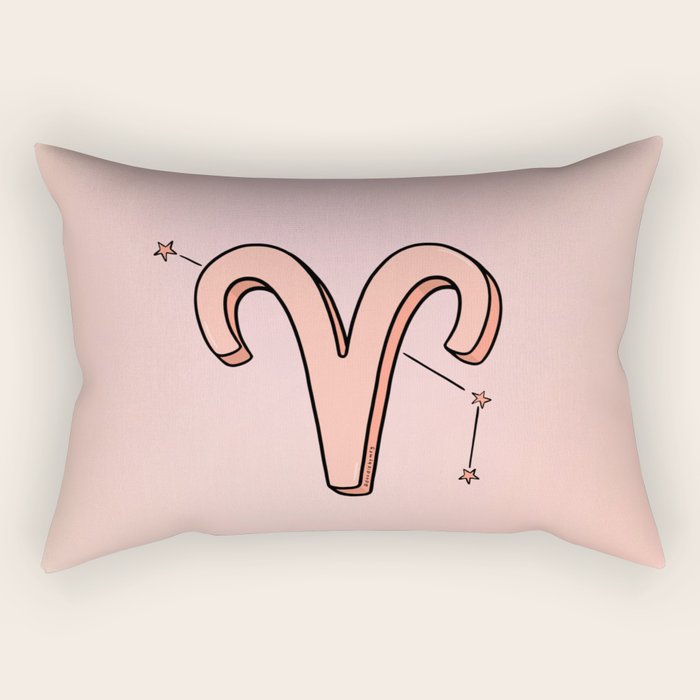 Aries Symbol Rectangular Pillow Gallery Image 1