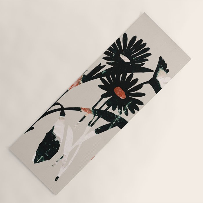 minimal collage/ Flowers 2 Yoga Mat Gallery Image 1