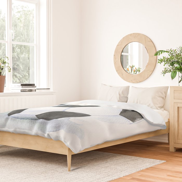 Soccer Ball Watercolor Duvet Cover Gallery Image 2