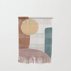Abstract Earth 1-1 - Painted Shapes Wall Hanging Gallery Image 1