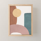 Abstract Earth 1-1 - Painted Shapes Mini Art Print Gallery Image 1