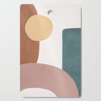 Abstract Earth 1-1 - Painted Shapes Cutting Board Gallery Image 1