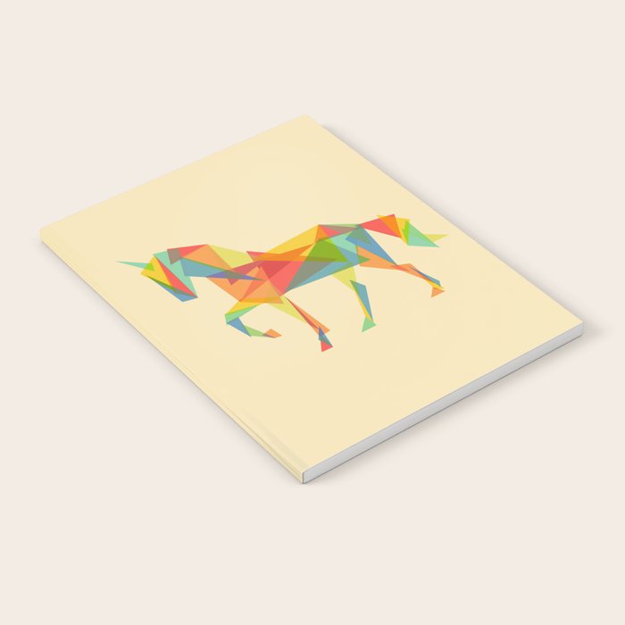 Fractal Geometric Unicorn Notebook Gallery Image 2