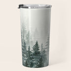 Foggy Pine Trees 3 Travel Mug Gallery Image 3