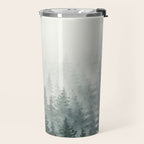 Foggy Pine Trees 3 Travel Mug Gallery Image 2