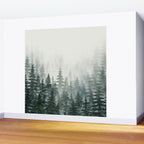Foggy Pine Trees 3 Wall Mural Gallery Image 2