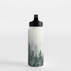 Foggy Pine Trees 3 Water Bottle Gallery Image 3