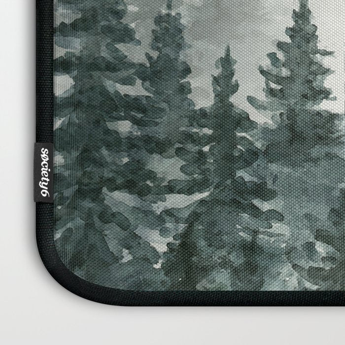 Foggy Pine Trees 3 Laptop Sleeve Gallery Image 3