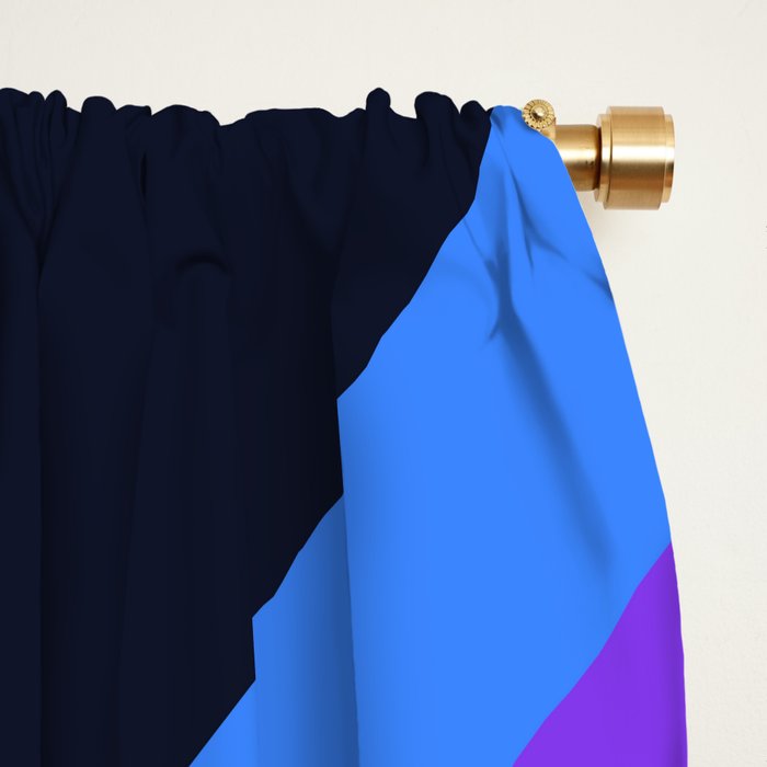 Classic Vintage 80s Style Retro Stripes - Olah Window Curtain Gallery Image 2