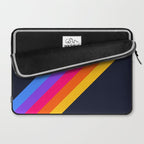 Classic Vintage 80s Style Retro Stripes - Olah Laptop Sleeve Gallery Image 2
