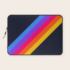 Classic Vintage 80s Style Retro Stripes - Olah Laptop Sleeve Gallery Image 1