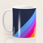 Classic Vintage 80s Style Retro Stripes - Olah Coffee Mug Gallery Image 3