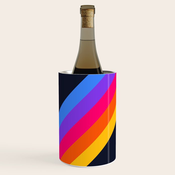 Classic Vintage 80s Style Retro Stripes - Olah Wine Chiller Gallery Image 1