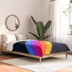 Classic Vintage 80s Style Retro Stripes - Olah Comforter Gallery Image 2