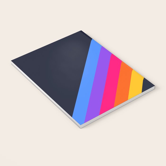 Classic Vintage 80s Style Retro Stripes - Olah Notebook Gallery Image 3