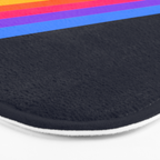 Classic Vintage 80s Style Retro Stripes - Olah Bath Mat Gallery Image 3