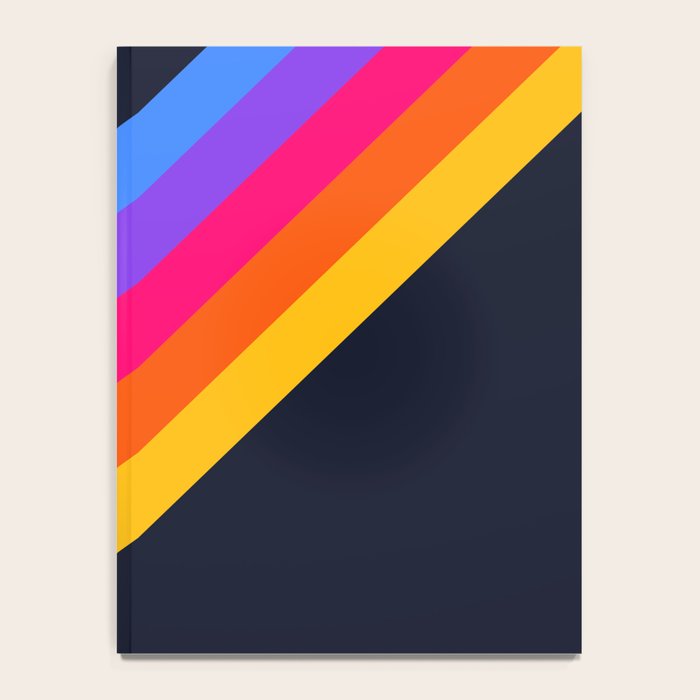Classic Vintage 80s Style Retro Stripes - Olah Notebook Gallery Image 4