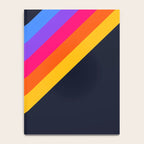 Classic Vintage 80s Style Retro Stripes - Olah Notebook Gallery Image 4