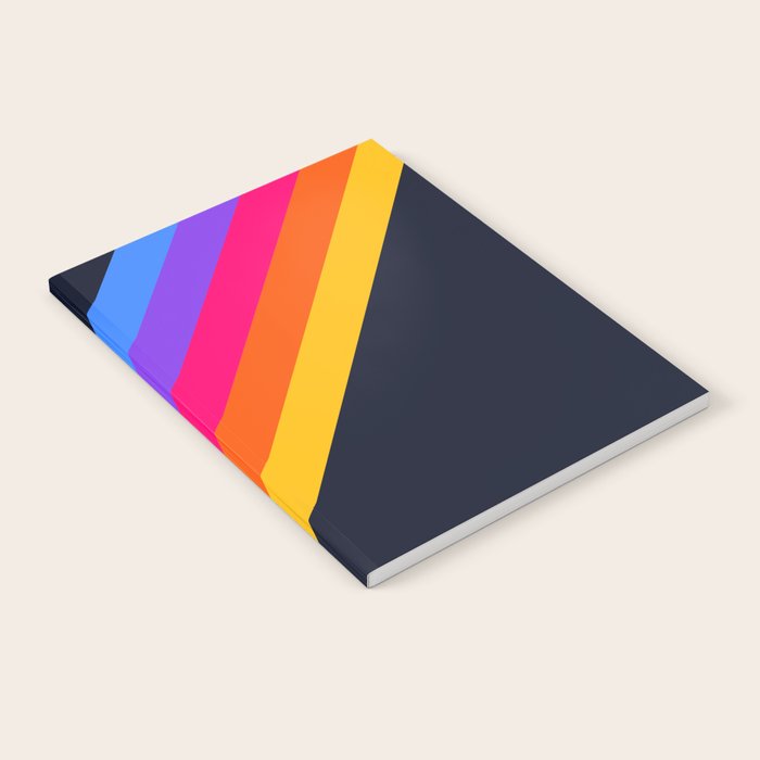 Classic Vintage 80s Style Retro Stripes - Olah Notebook Gallery Image 2