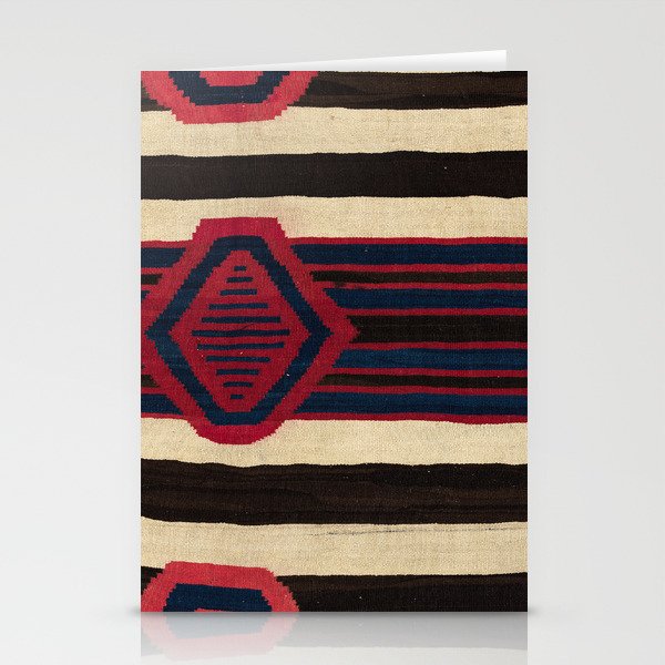 Antique Navajo Black and White Striped Stationery Card Gallery Image 2