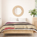 Antique Navajo Black and White Striped Duvet Cover Gallery Image 3