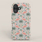 Palm Flamingos Tropical iPhone Case Gallery Image 1