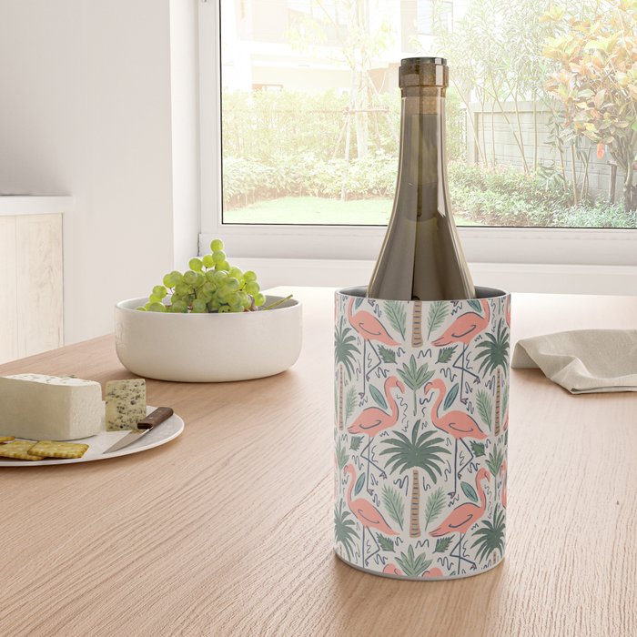 Palm Flamingos Tropical Wine Chiller Gallery Image 4