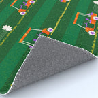 Retro Golf Cart Rides in Emerald Green & Orange Rug Gallery Image 4