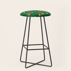 Retro Golf Cart Rides in Emerald Green & Orange Stool Gallery Image 1