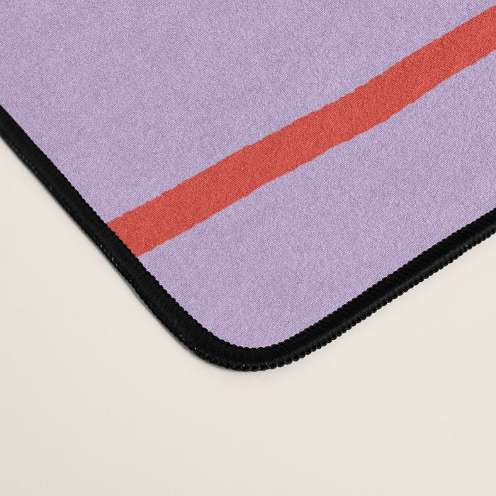 Red + Lavender Plaid Checker Desk Mat Gallery Image 4
