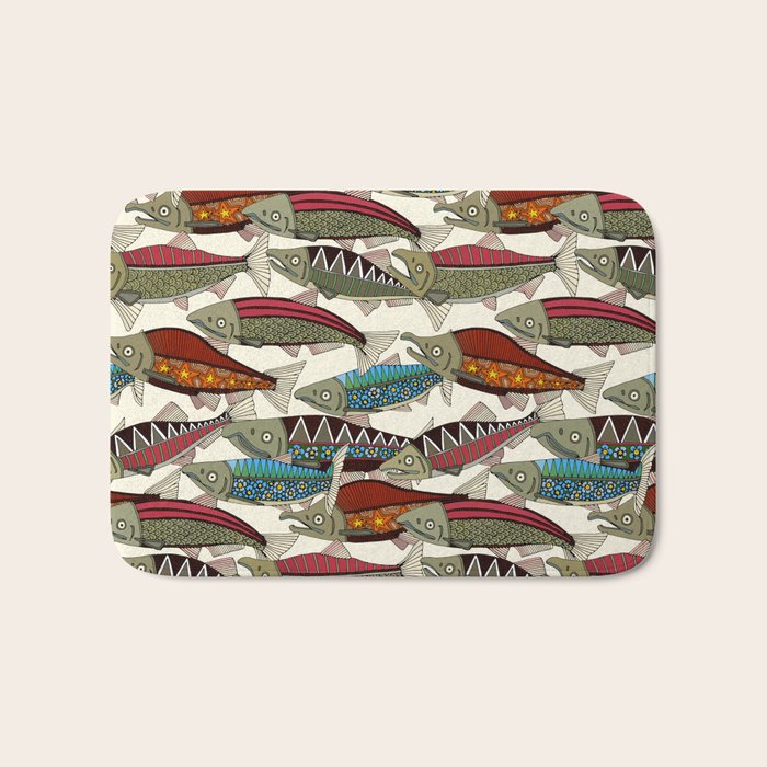 Alaskan salmon pearl Bath Mat Gallery Image 1