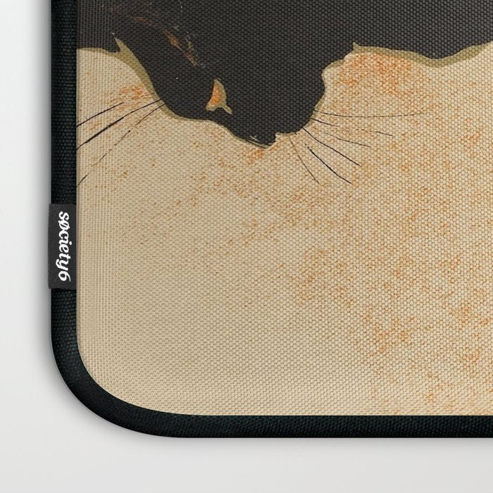 At the Bodiniere Théophile-Alexandre Steinlen 1894 Cat Ink Illustration Laptop Sleeve Gallery Image 3