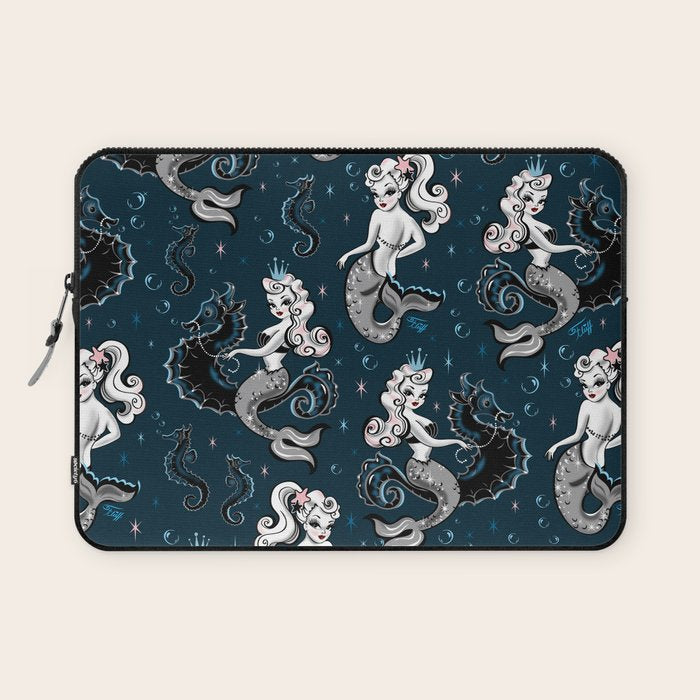 Pearla the Mermaid Riding on a Seahorse Laptop Sleeve Gallery Image 1