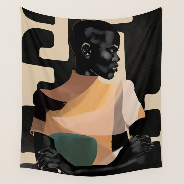Portrait in Form Wall Tapestry Gallery Image 4