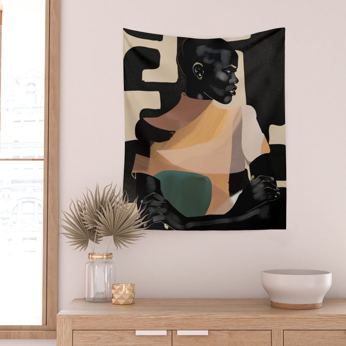 Portrait in Form Wall Tapestry Gallery Image 2