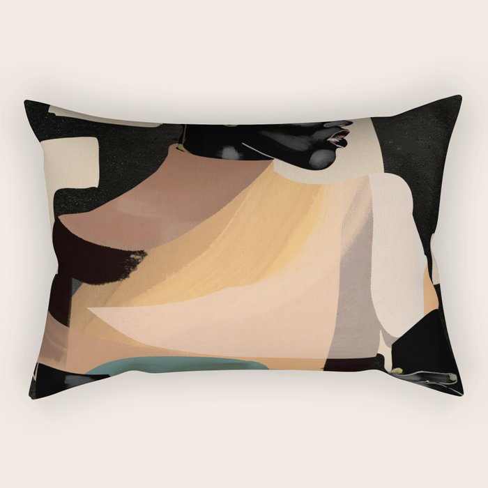 Portrait in Form Rectangular Pillow Gallery Image 2