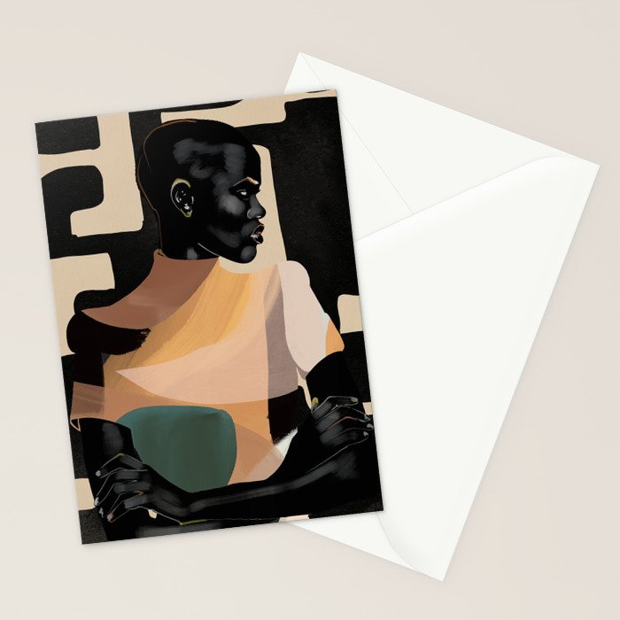 Portrait in Form Stationery Card Gallery Image 2