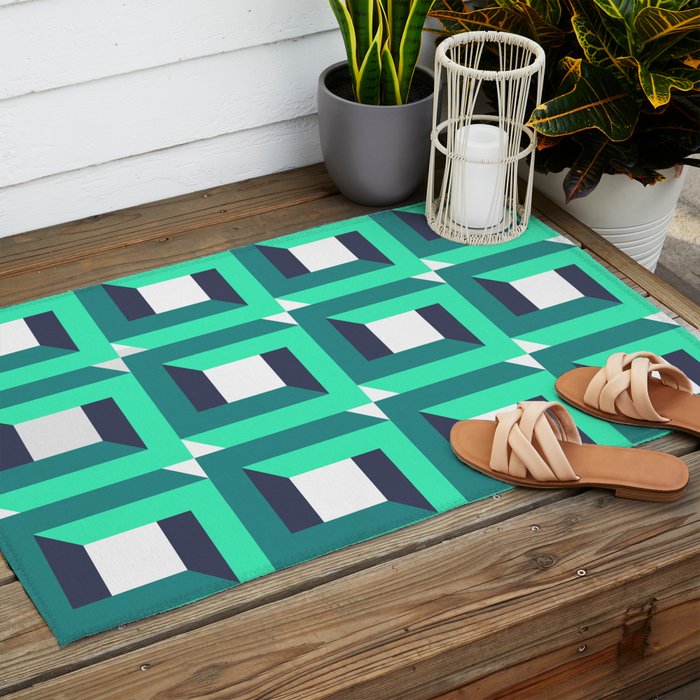 Modern Geometric 74B Outdoor Rug Gallery Image 2