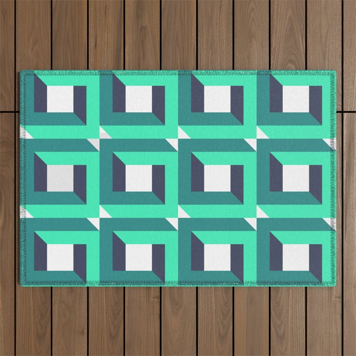 Modern Geometric 74B Outdoor Rug Gallery Image 1
