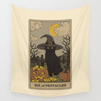 Six of Pentacles Wall Tapestry Gallery Image 4