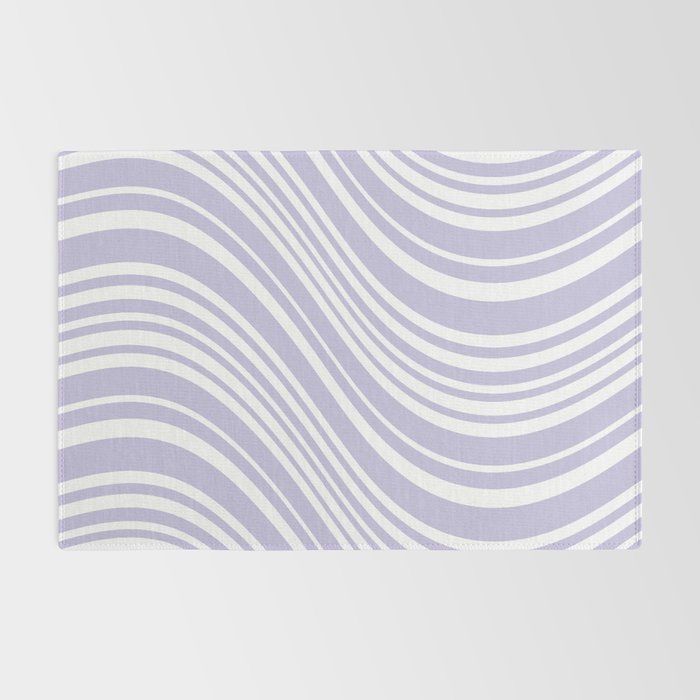 Wavy Stripes XXVIII - Lilac Purple Rug Gallery Image 2