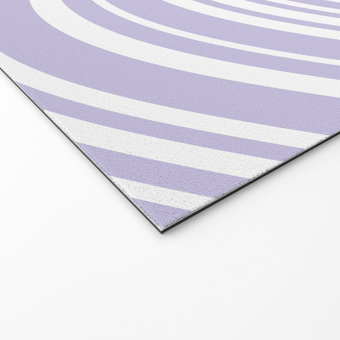 Wavy Stripes XXVIII - Lilac Purple Welcome Mat Gallery Image 2