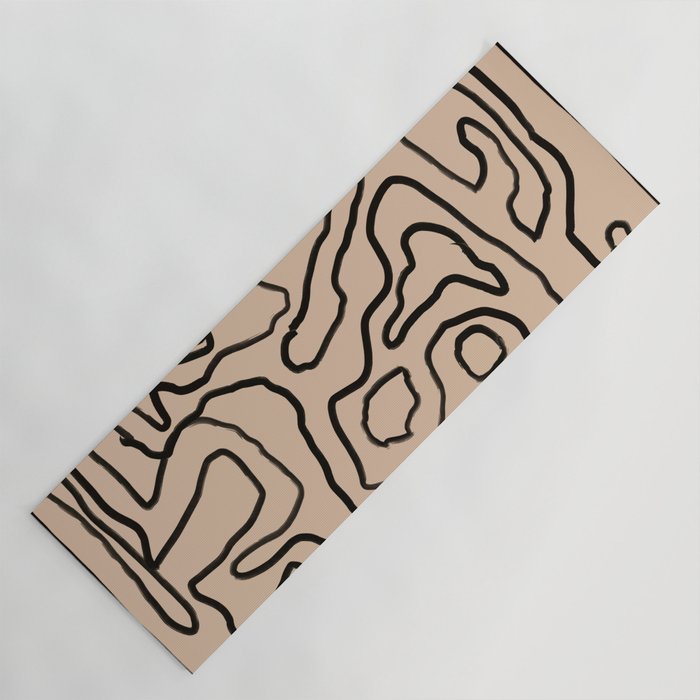 Abstract line art 161 Yoga Mat Gallery Image 1