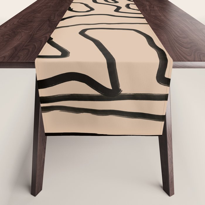Abstract line art 161 Table Runner Gallery Image 1