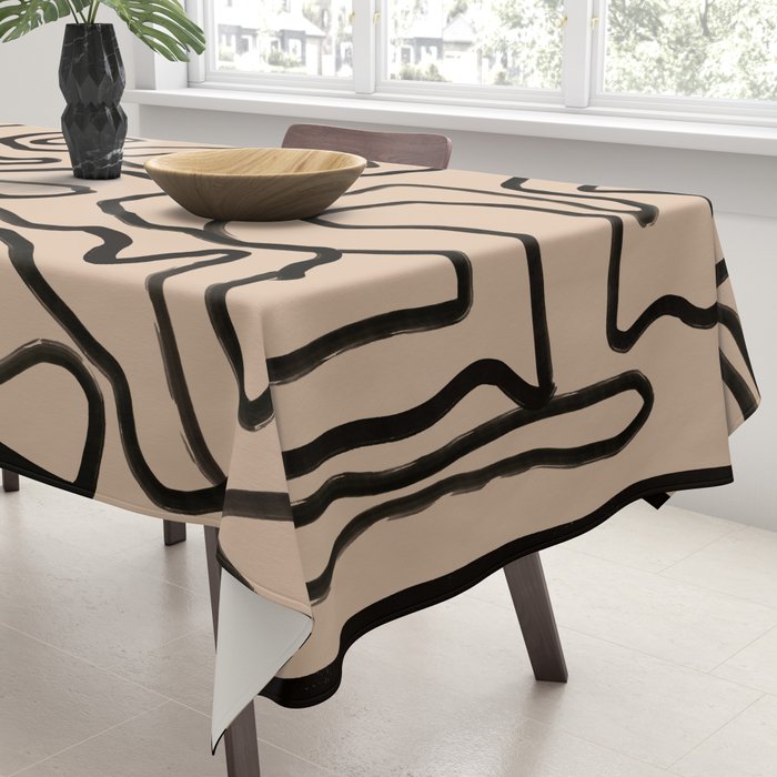 Abstract line art 161 Tablecloth Gallery Image 3