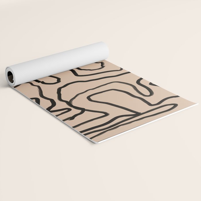 Abstract line art 161 Yoga Mat Gallery Image 2