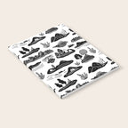 Black and white nature landscape doodle pattern Notebook Gallery Image 2