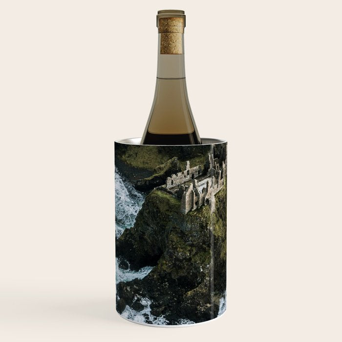 Castle Ruin by the Irish Sea Wine Chiller Gallery Image 1